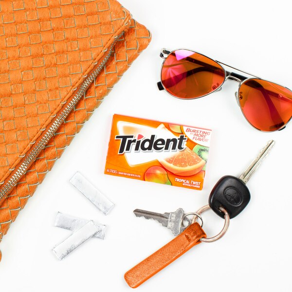 Trident Sugar Free Gum, Tropical Twist, 14 ct