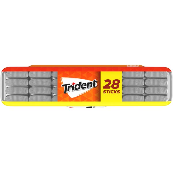 Trident Tropical Twist Sugar Free Gum Pocket Pack, 28 ct