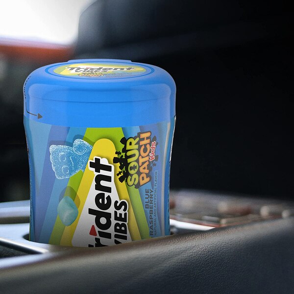 Trident Vibes Sour Patch Kids, Blue Raspberry, 4.8 oz