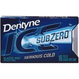 Dentyne Ice Sub Zero Sugar Free Gum, Glacier Mint, 16 ct, thumbnail image