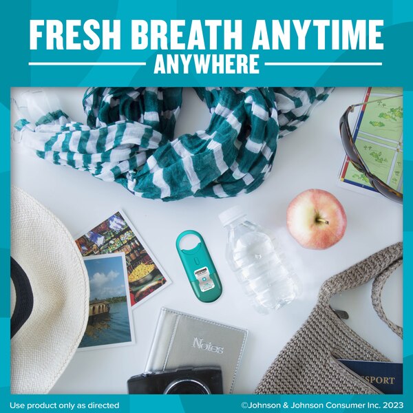 Listerine Pocketmist Breath Spray, Cool Mint, 0.26 OZ, 2 CT