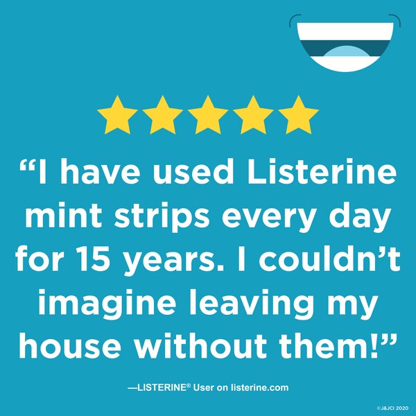 Listerine Pocketpaks Breath Strips, Fresh Burst, 24 CT, 3 Pack