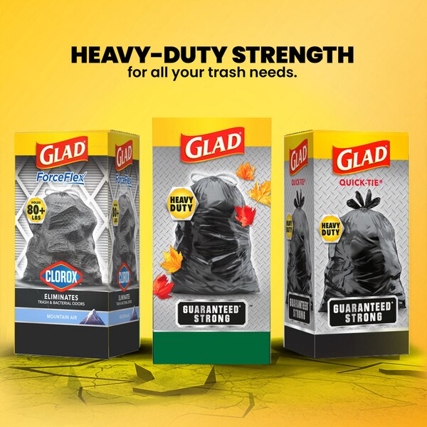 Glad Quick-Tie Lawn and Leaf Bags, 39 Gal, 12 ct