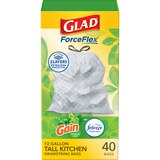 Glad ForceFlex Tall Kitchen Trash Bags, 13 Gal Drawstring, scented, thumbnail image