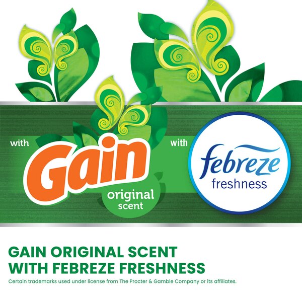 Glad ForceFlex Tall Kitchen Drawstring Trash Bags, 13 Gal, Gain Original with Febreze, 80 ct