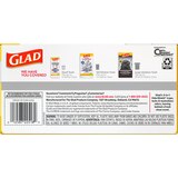 Glad Forceflex Plus Tall Kitchen Drawstring Trash Bags, Unscented, White, 13 Gallon, 34 ct, thumbnail image