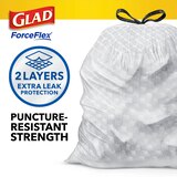 Glad ForceFlex Tall Kitchen Drawstring Trash Bags, 13 Gal, Fragrance Free, 40 ct, thumbnail image