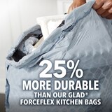 Glad ForceFlex MaxStrength With Clorox Kitchen Trash Bags, 13 Gal, 34 ct, thumbnail image