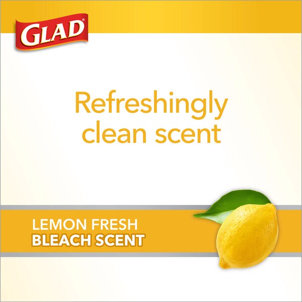 Glad ForceFlex MaxStrength With Clorox Kitchen Trash Bags, 13 Gal, 34 ct