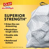 Glad ForceFlex MaxStrength With Clorox Kitchen Trash Bags, 13 Gal, 34 ct, thumbnail image