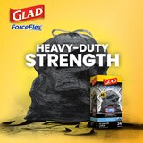 Glad ForceFlex Drawstring Trash Bags with Clorox, 30 Gal, Mountain Air, 25 ct, thumbnail image