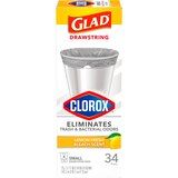 Glad Drawstring Trash Bags, Lemon Fresh Bleach Scent, 4 Gallon, 34 ct, thumbnail image