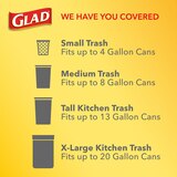 Glad Drawstring Trash Bags, Lemon Fresh Bleach Scent, 4 Gallon, 34 ct, thumbnail image