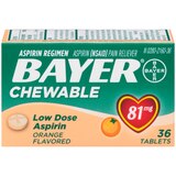 Bayer Low Dose Aspirin 81 MG Chewable Tablets, 36 CT, thumbnail image