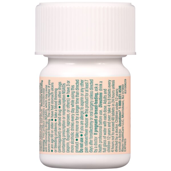 Bayer Low Dose Aspirin 81 MG Chewable Tablets, 36 CT