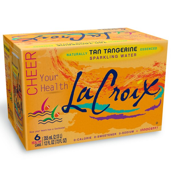 LaCroix Sparkling Water Tangerine, 12 oz