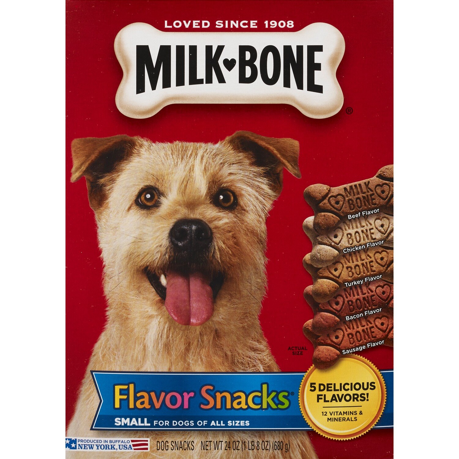 Milk-Bone - Refrigerios para perros, 5 sabores