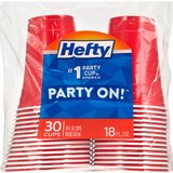 Hefty Party Easy-to-Grip 18 OZ Red Cups, 30 CT, thumbnail image