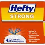 Hefty Strong Drawstring Tall Kitchen Bags 13 Gallon, 45 ct, thumbnail image
