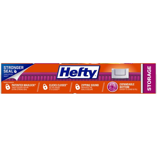 Hefty Slider Freezer Bags, 15 CT