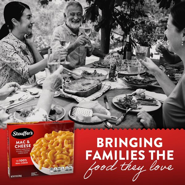Stouffer’s Macaroni and Cheese, Single Serve, Frozen Entrees for One, Easy Frozen Dinners, 12 oz