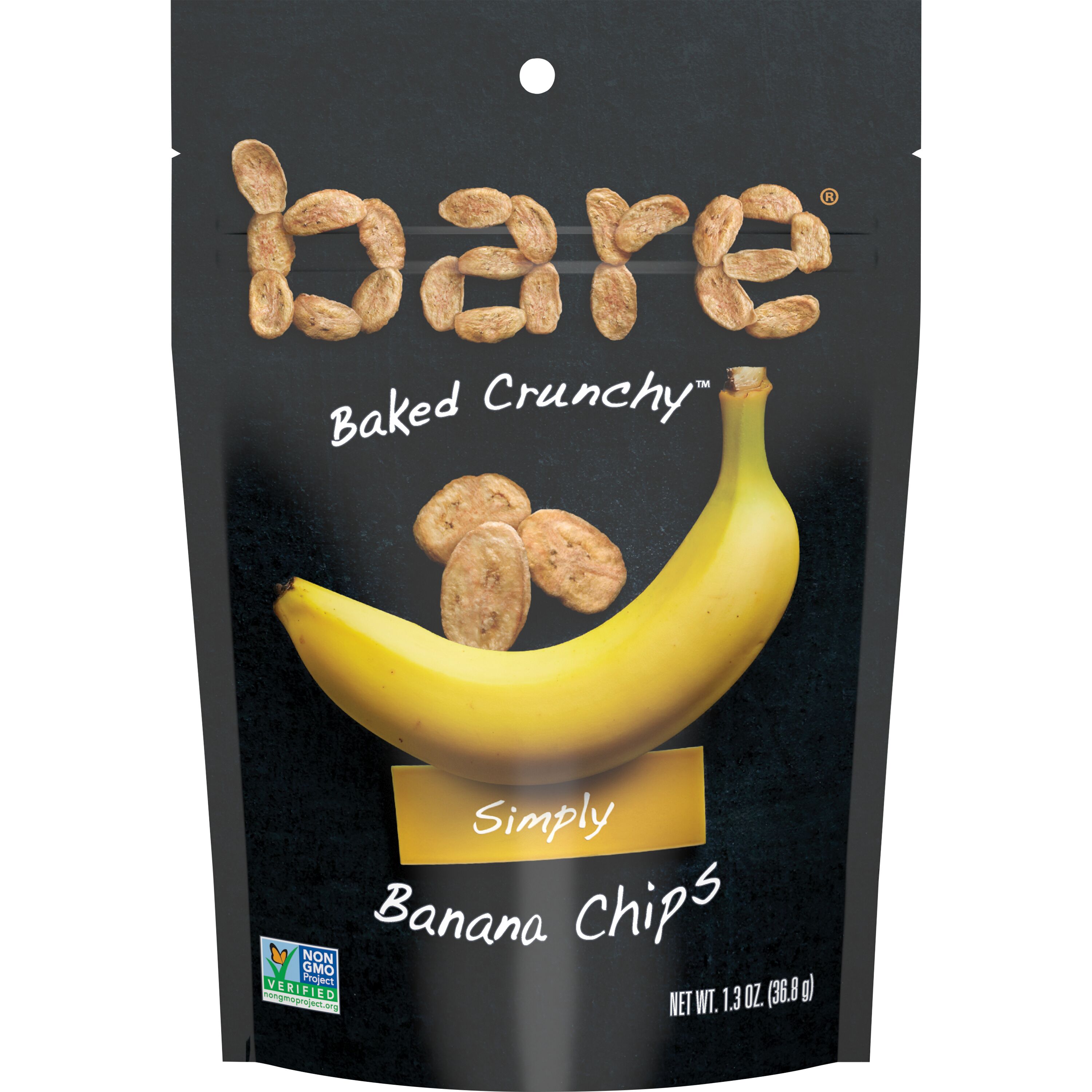 Bare Baked Crunchy Simply Banana Chips, 1.3 OZ