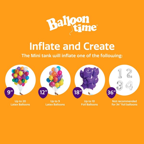 Balloon Time Mini Helium Tank