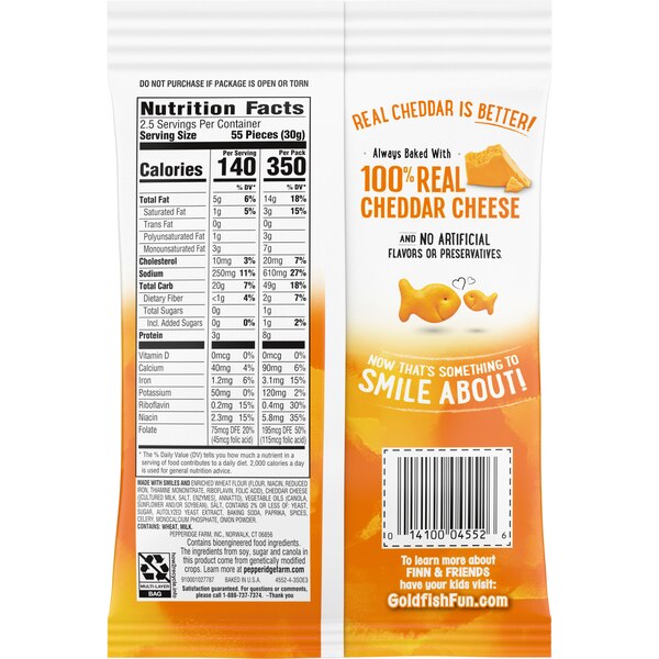 Pepperidge Farm Goldfish Cheddar Crackers, 2.65 oz