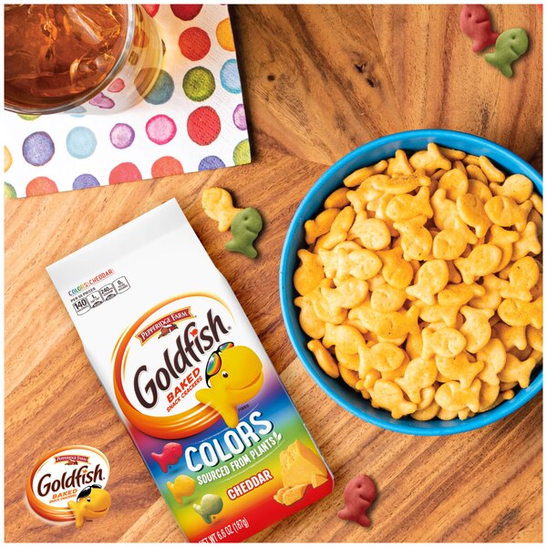 Pepperidge Farm Goldfish Colors Cheddar Cheese Crackers, 6.6 Oz
