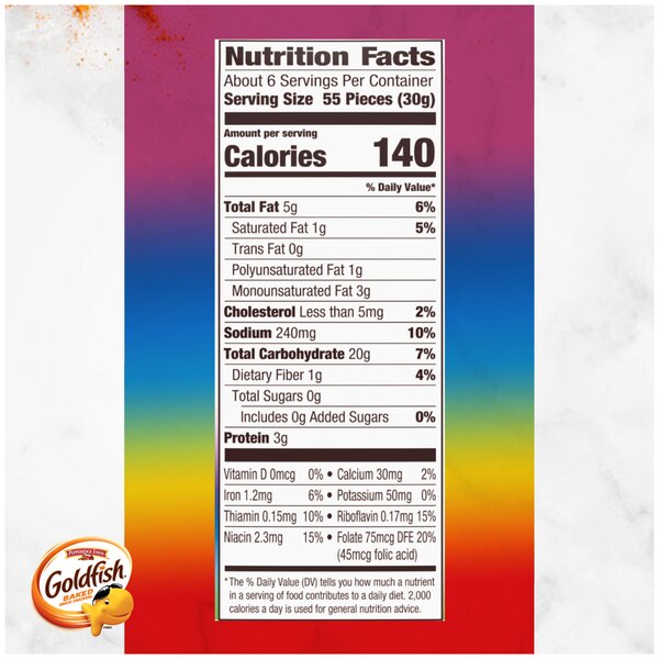 Pepperidge Farm Goldfish Colors Cheddar Cheese Crackers, 6.6 Oz