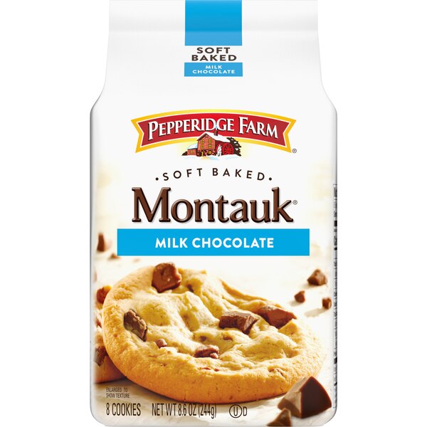Pepperidge Farm Montauk Soft Baked Milk Chocolate Chunk Cookies, 8.6 oz