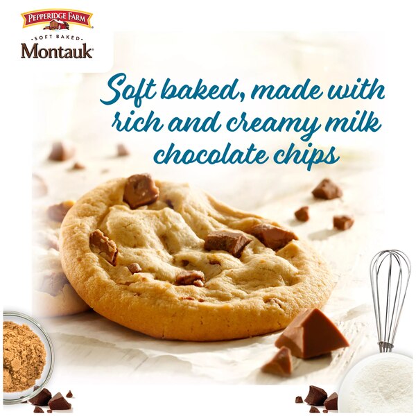 Pepperidge Farm Montauk Soft Baked Milk Chocolate Chunk Cookies, 8.6 oz