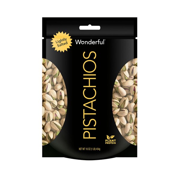 Wonderful Pistachios, Roasted and Lightly Salted, 16 oz
