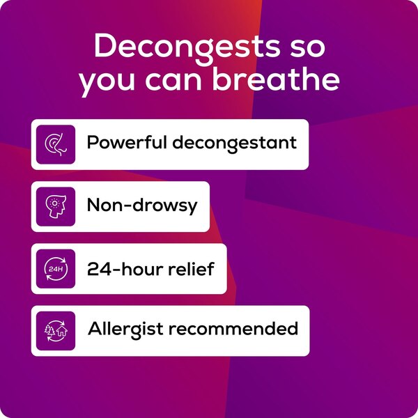 Allegra-D 12HR Allergy Relief & Decongestant Extended Release Tablets, Non-Drowsy