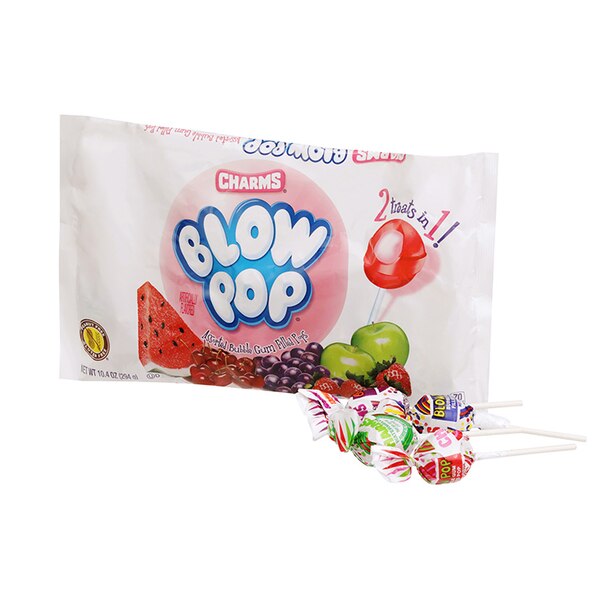 Charms Blow Pop Assorted Flavor Lollipops, 10.4 oz