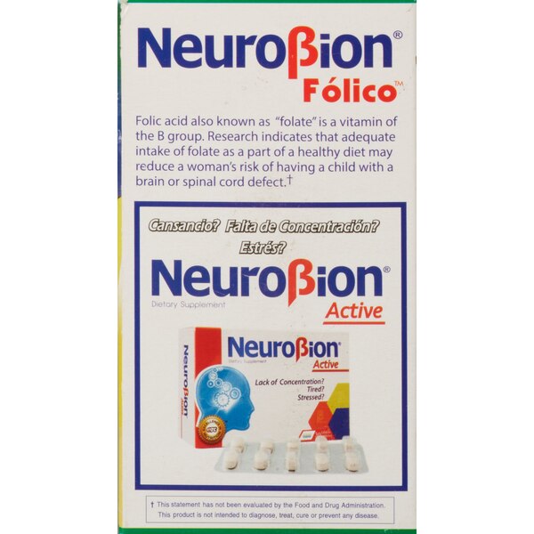 NeuroBion Folico B Complex + Folic Acid Tablets, 50 CT