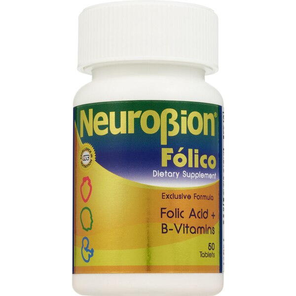 NeuroBion Folico B Complex + Folic Acid Tablets, 50 CT