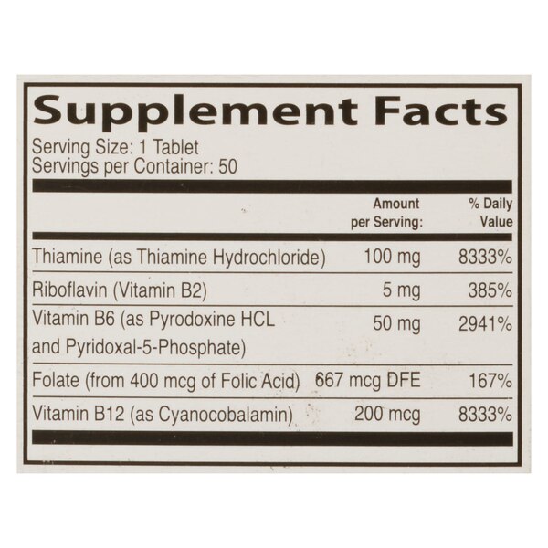 NeuroBion Folico B Complex + Folic Acid Tablets, 50 CT