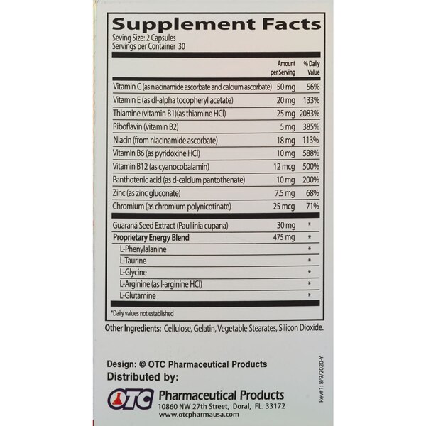NeuroBion Energy B Complex Capsules, 60 CT