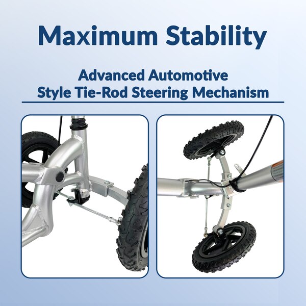 KneeRover PRO - Scooter de rodilla todoterreno, de aluminio con amortiguación