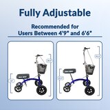 KneeRover HYBRID Knee Scooter with All Terrain Front Tires, thumbnail image