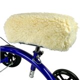 KneeRover Deluxe Synthetic Sheepskin Knee Scooter Kneepad Cover with Thick Comfortable Padding, thumbnail image