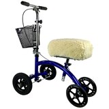 KneeRover Deluxe Synthetic Sheepskin Knee Scooter Kneepad Cover with Thick Comfortable Padding, thumbnail image