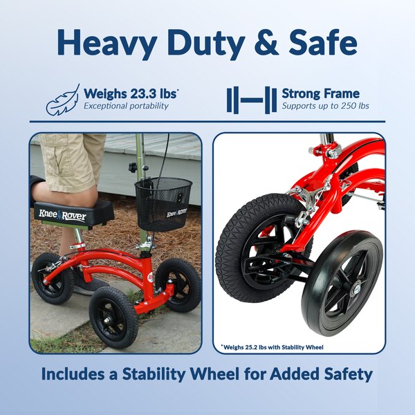 KneeRover Small Petite Adult All Terrain Knee Scooter Knee Walker