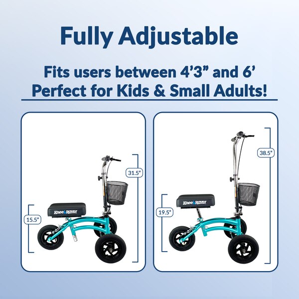 KneeRover Small Petite Adult All Terrain Knee Scooter Knee Walker