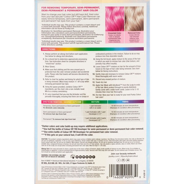 Punky Colour Color Off Hair Color Kit