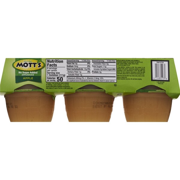 Mott's Natural Apple Sauce, 23.4 oz