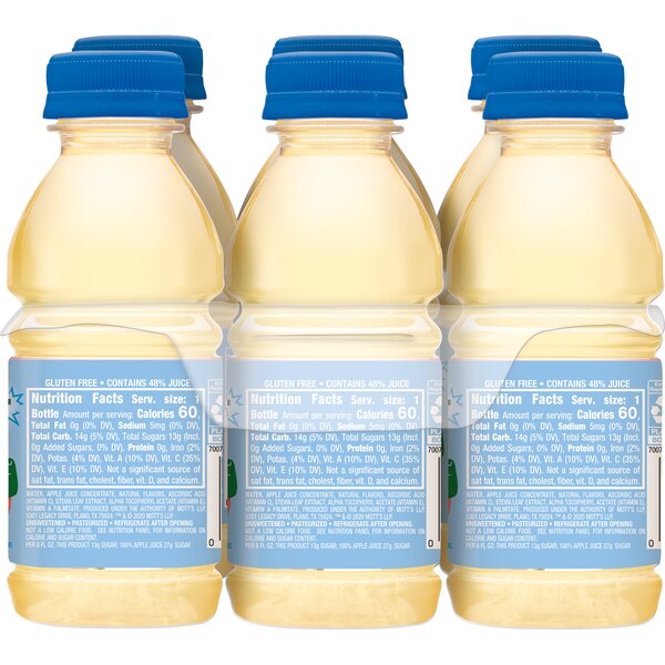 Mott's Mighty Soarin' Apple Juice, 6 ct, 8 oz