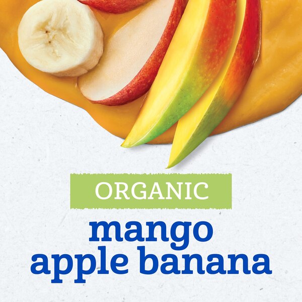 Gerber Organic 2nd Mango Apple Banana (Jar), 4 OZ