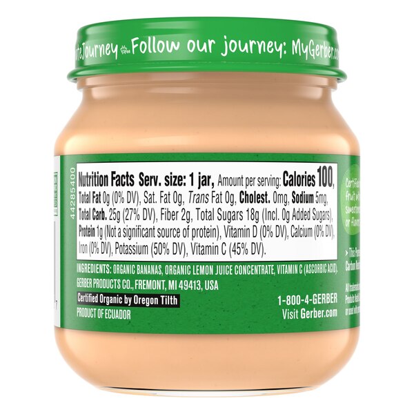 Gerber Organic 1st Foods Banana (Jar), 4 OZ